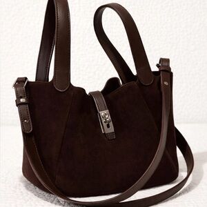Elegant Brown suede small Women's Bag